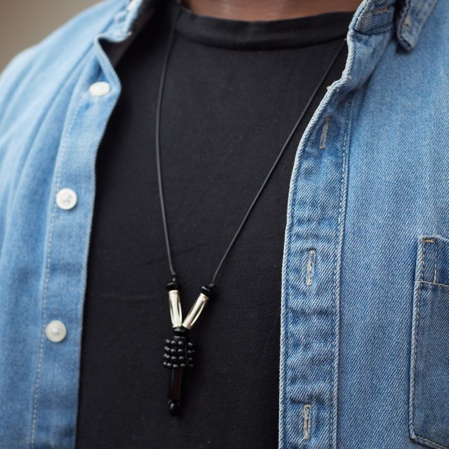 Oba Weavy Leather Necklace