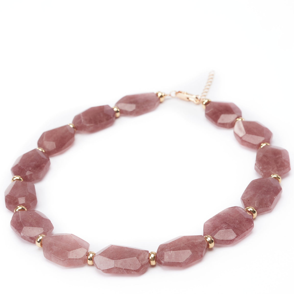 Natural Rose Quartz Necklace set