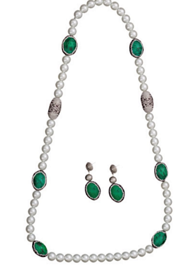 White Pearl Necklace - As seen in Vogue March 2020 edition