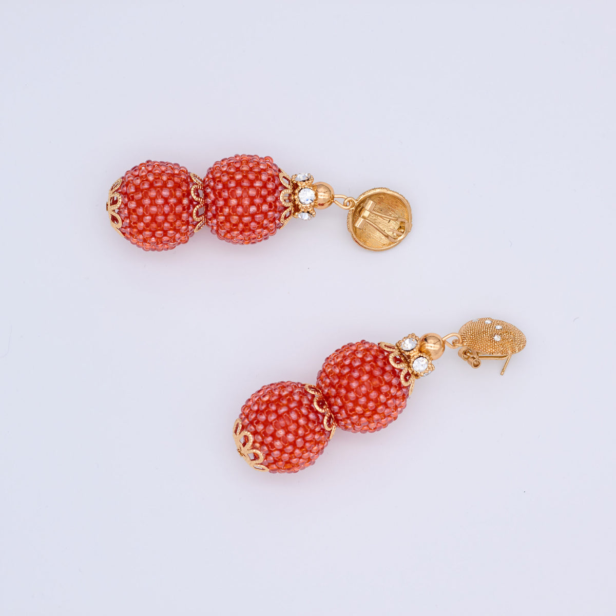 Mary Double Layer Sea Bead Earrings