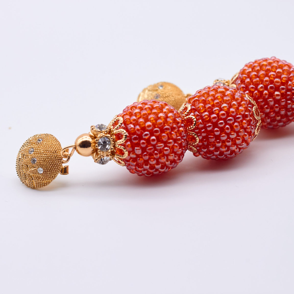 Mary Double Layer Sea Bead Earrings