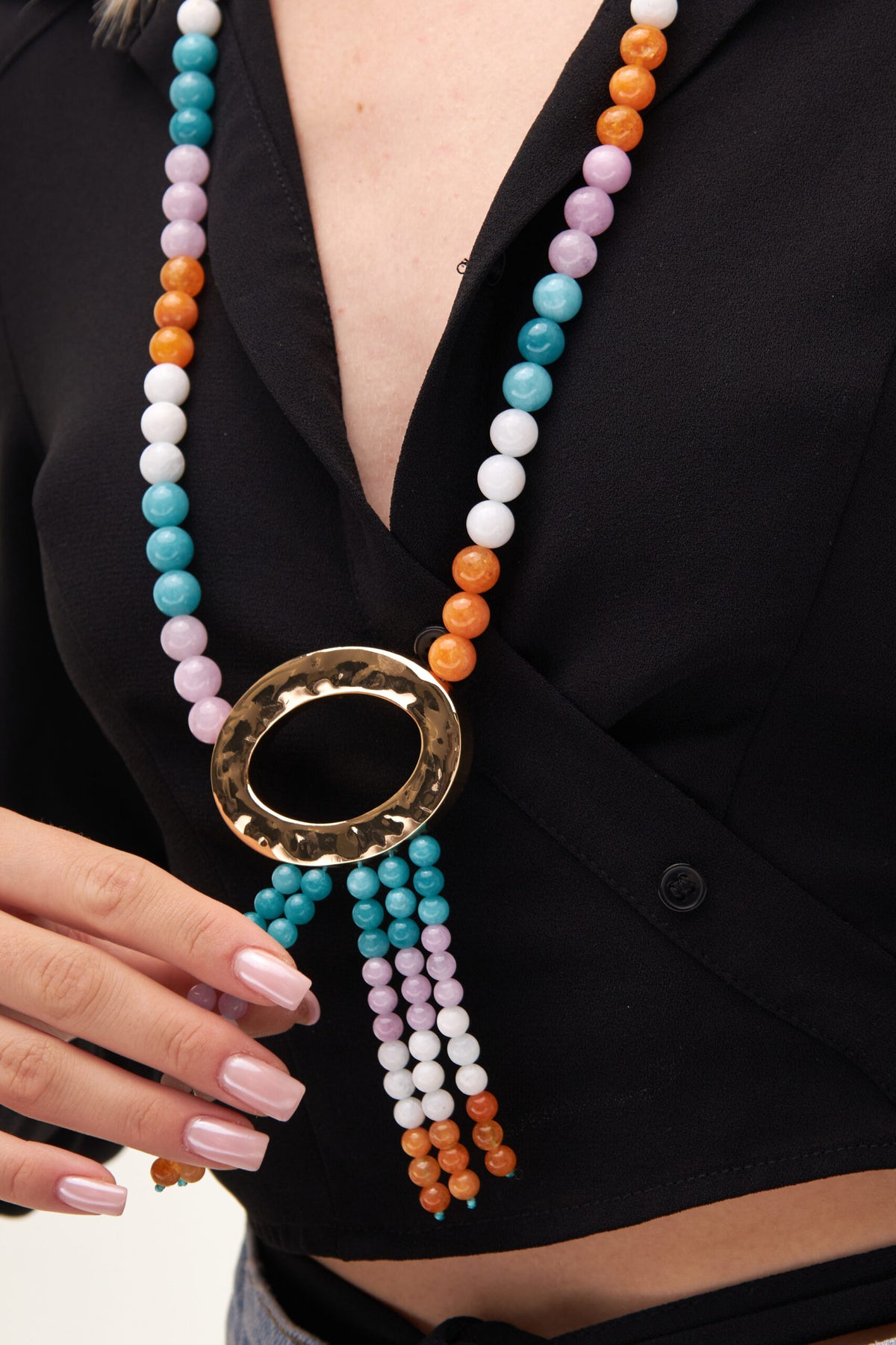 The Mercy Max Natural Agate Necklace