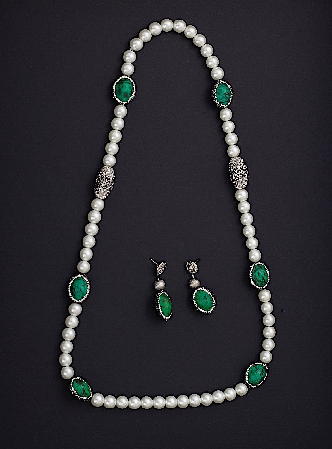 White Pearl Necklace - As seen in Vogue March 2020 edition