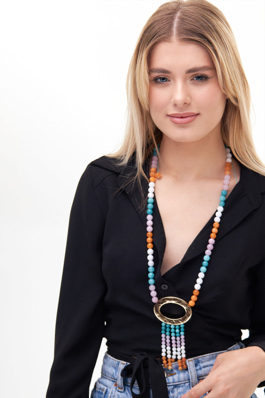 The Mercy Max Natural Agate Necklace