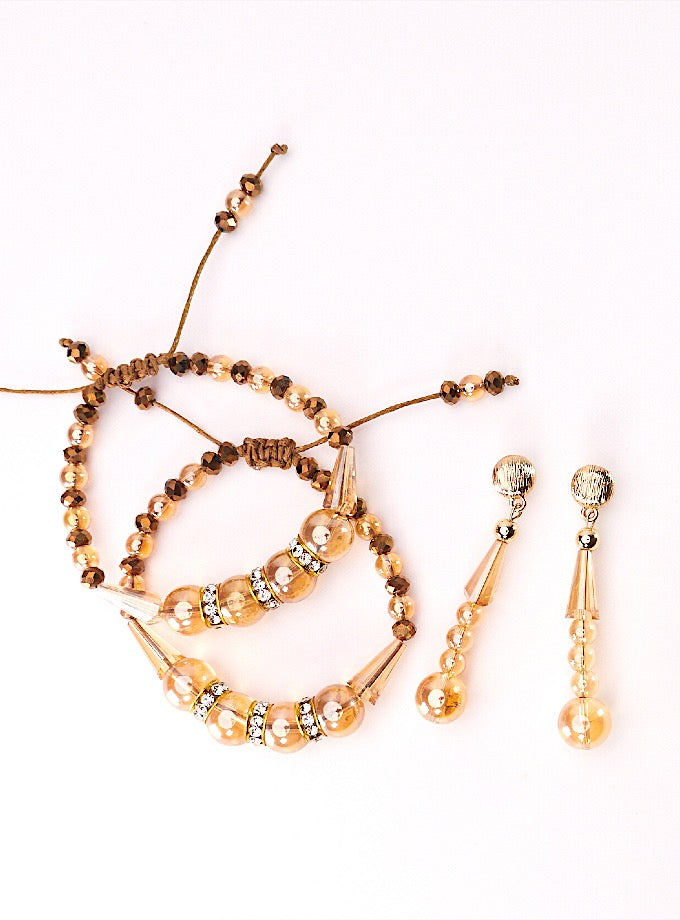 Royal Pearl Luster Bracelet Set