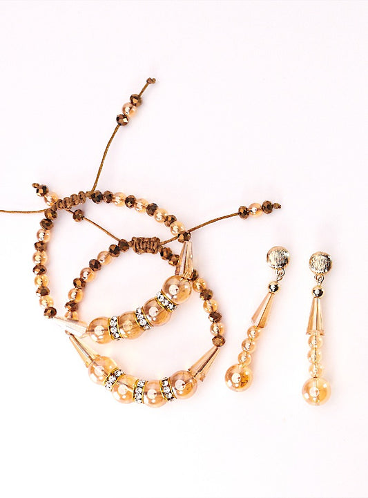 Royal Pearl Luster Bracelet Set