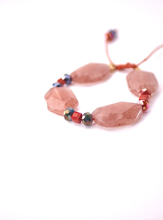 Strawberry Quartz Bracelet