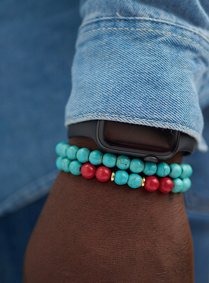 Oto Bracelets - Dark red