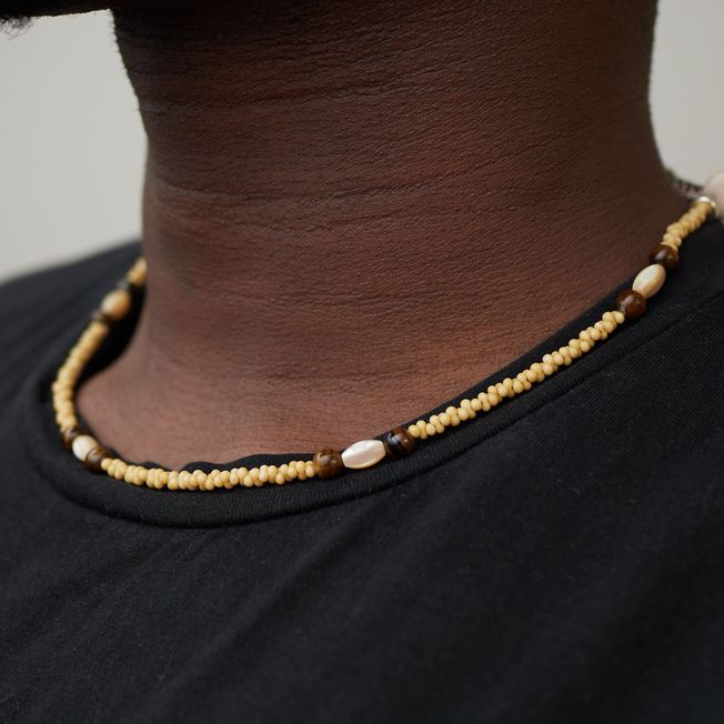 Ayo Cream Necklace