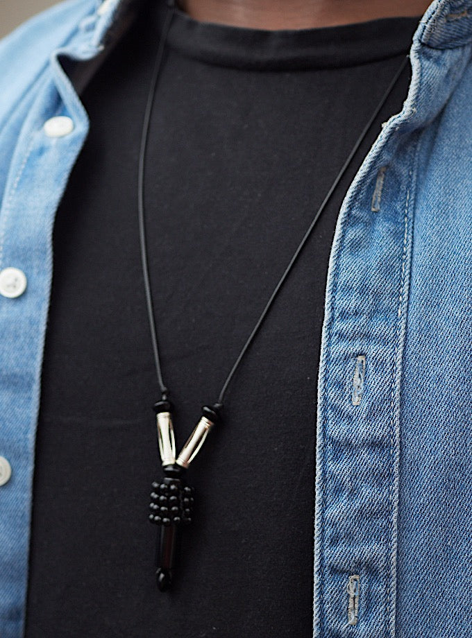 Oba Weavy Leather Necklace