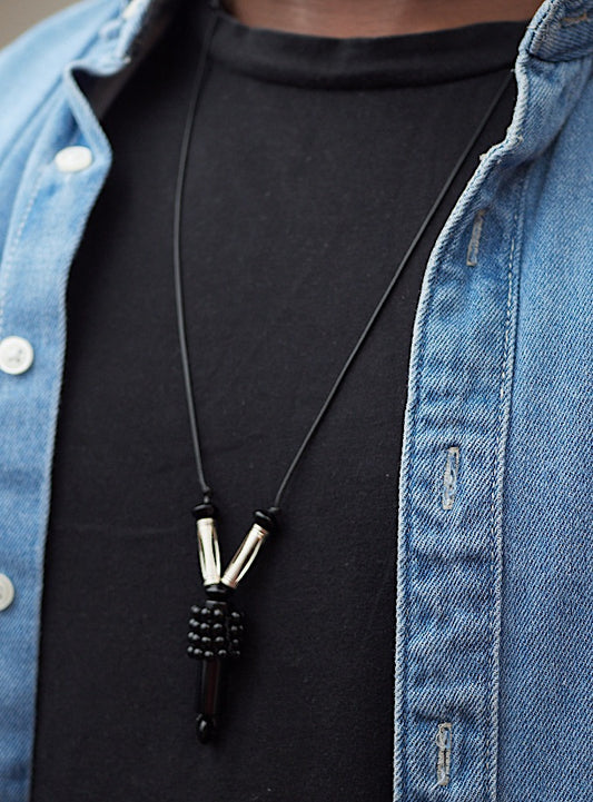 Oba Weavy Leather Necklace