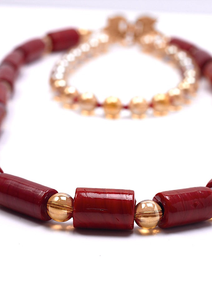 Elegant Debby Coral-Gold