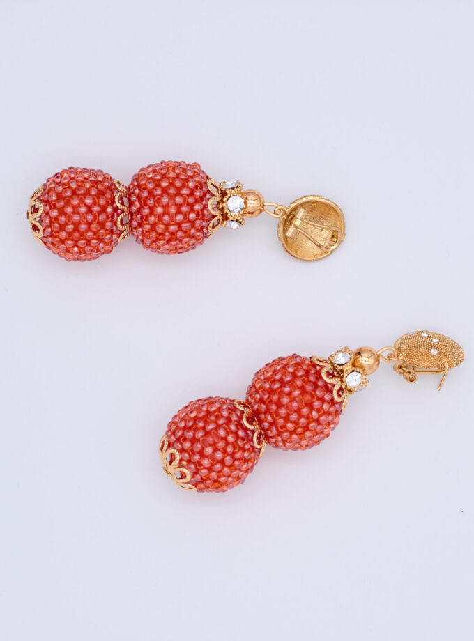 Mary Double Layer Sea Bead Earrings