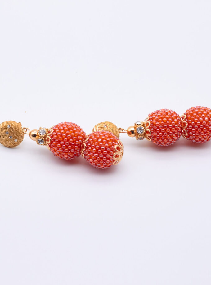 Mary Double Layer Sea Bead Earrings