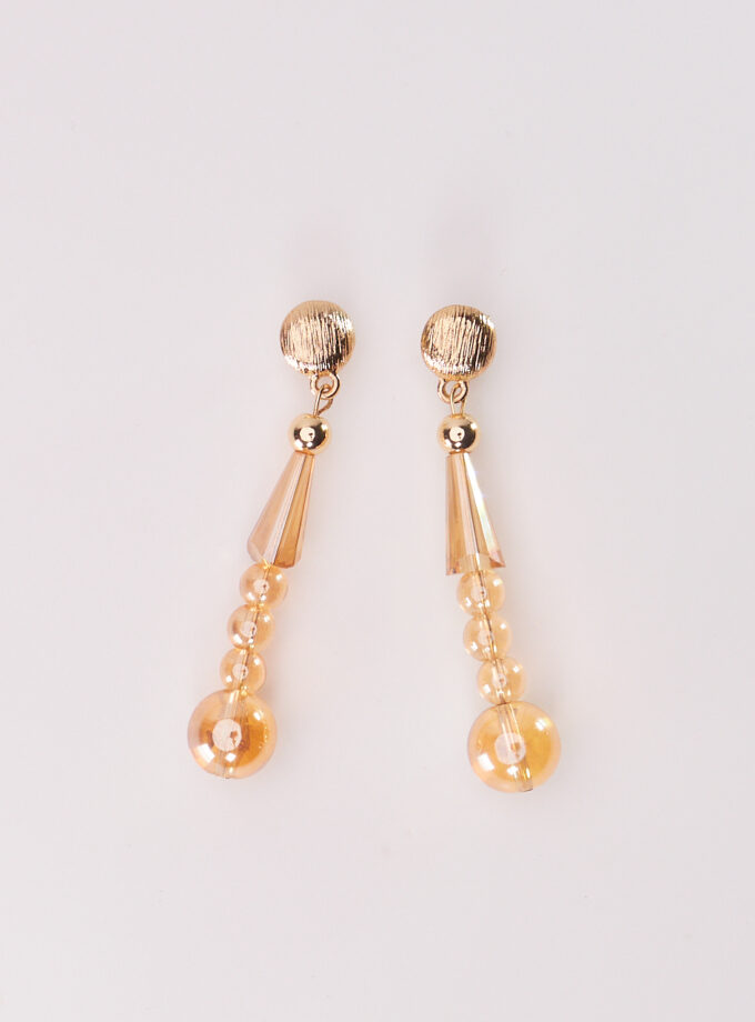 Glass Gold Plated Earrings