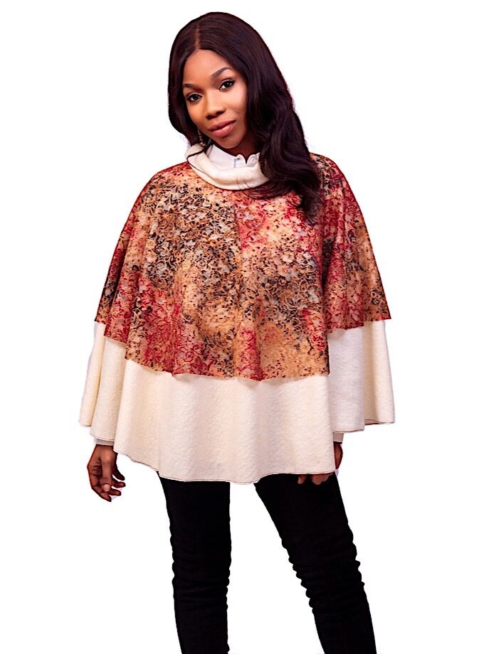Lace Cream Poncho