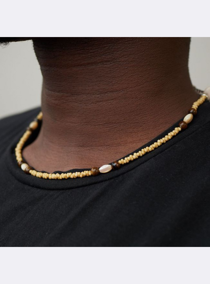 Ayo Cream Necklace