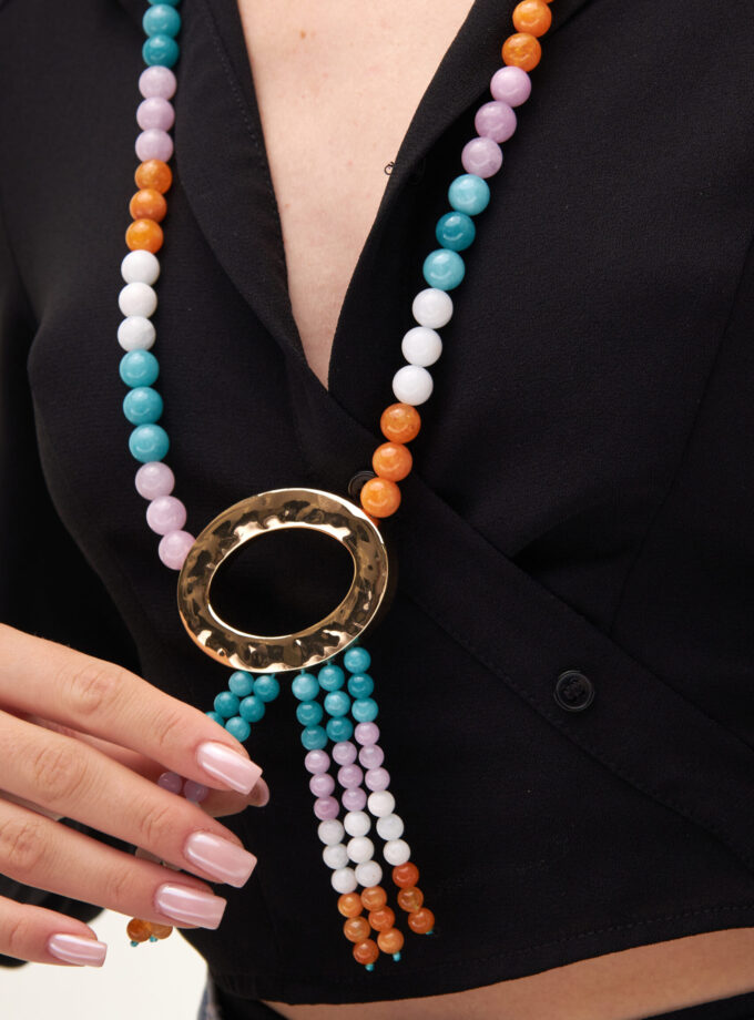 The Mercy Max Natural Agate Necklace