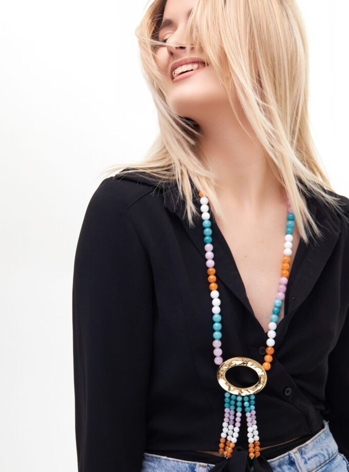 The Mercy Max Natural Agate Necklace