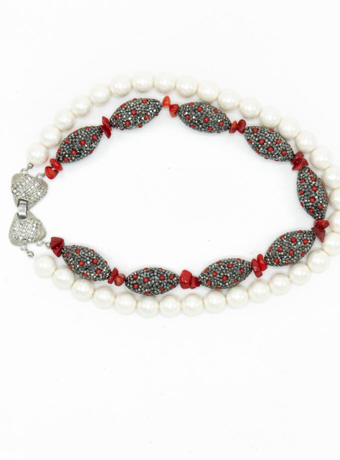 Coral Pearls Necklace
