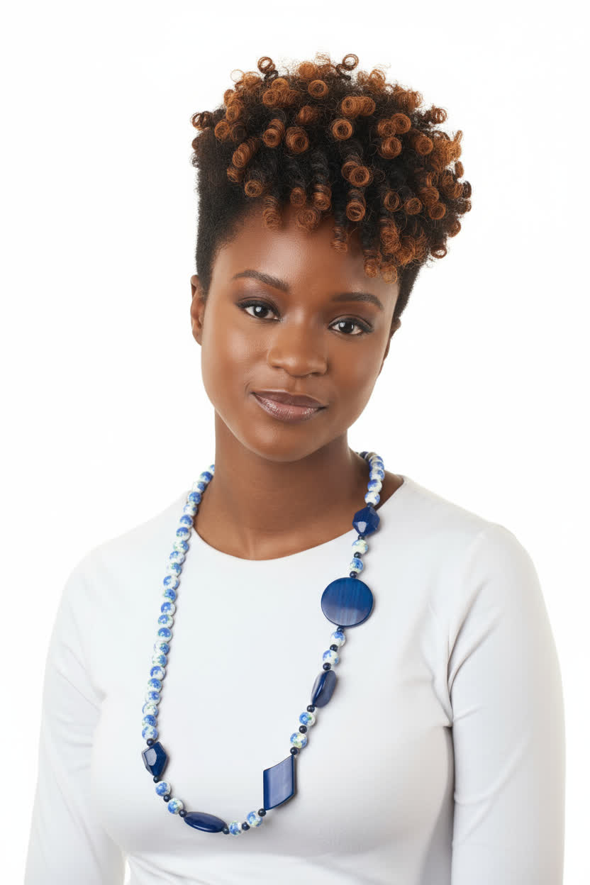 Azure Muse Beaded Necklace